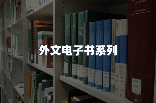 外文电子书系列